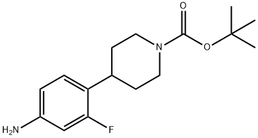 tert-Butyl 4-(4-amino-2-fluorophenyl)piperidine-1-carboxylate Structural