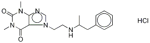 fenetylline hydrochloride Structural