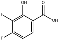 3,4-DIFLUORO-2-HYDROXYBENZOIC ACID Structural