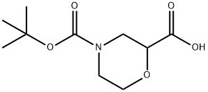 4-BOC-2-MORPHOLINECARBOXYLIC ACID Structural