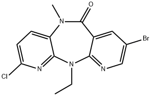 8-BROMO-2-CHLORO-11-ETHYL-5-METHYL-5H-DIPYRIDO[3,2-B:2',3'-E][1,4]DIAZEPIN-6(11H)-ONE