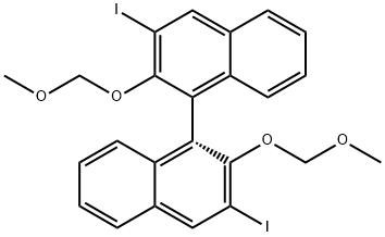 R-3,3'-diiodo-2,2'-bis(MethoxyMethoxy)1,1'-Binaphthalene Structural