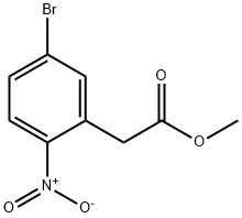 BENZENEACETIC ACID, 5-BROMO-2-NITRO-, METHYL ESTER Structural