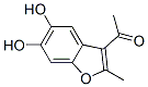 Ethanone, 1-(5,6-dihydroxy-2-methyl-3-benzofuranyl)- (9CI) Structural