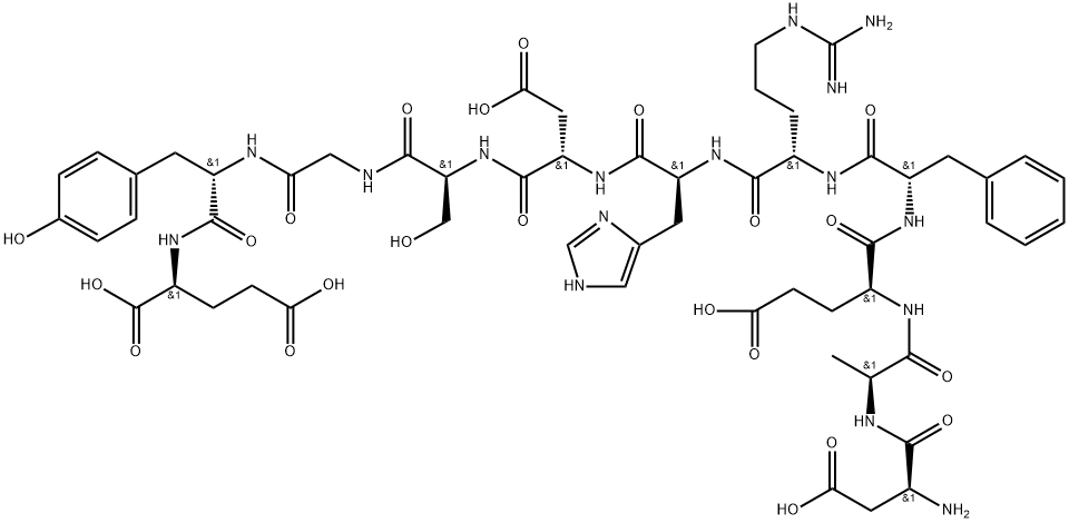 H-ASP-ALA-GLU-PHE-ARG-HIS-ASP-SER-GLY-TYR-GLU-OH Structural