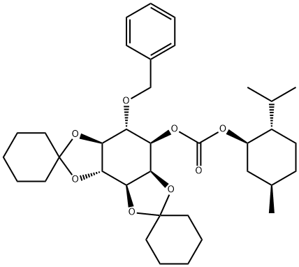 4-O-BENZYL-3-(-)-CARBOXYMENTHYL-1,2:5,6-DI-O-CYCLOHEXYLIDENE-L-MYO-INOSITOL