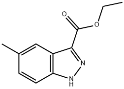 5-METHYL-1H-INDAZOLE-3-CARBOXYLIC ACID ETHYL ESTER Structural