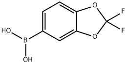 2,2-Difluoro-benzo[1,3]dioxole-5-boronic acid Structural