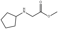 Glycine, N-cyclopentyl-, Methyl ester Structural