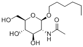 HEXYL 2-ACETAMIDO-2-DEOXY-BETA-D-GLUCOPYRANOSIDE Structural