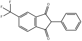 2-Phenyl-5-(trifluoromethyl)-1H-indene-1,3(2H)-dione Structural