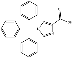 1-Trityl-1H-imidazole-4-carboxylic acid Structural