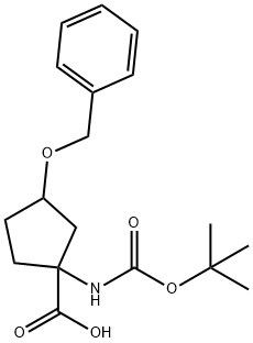 3-BENZYLOXY-1-TERT-BUTOXYCARBONYLAMINO-CYCLOPENTANECARBOXYLIC ACID