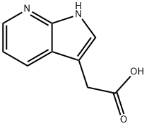 1H-pyrrolo(2,3-b)pyridine-3-acetic acid Structural