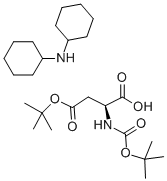 4-tert-Butyl N-[(tert-butoxy)carbonyl]-L-aspartate dicyclohexylamine salt Structural