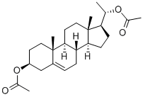 5-PREGNEN-3-BETA, 20-ALPHA-DIOL DIACETATE Structural