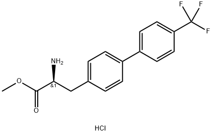 2-Amino-3-(4''-(Trifluoromethyl)Biphenyl-4-Yl)Propanoate Hydrochloride Structural