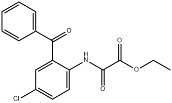 ETHYL 2-(2-BENZOYL-4-CHLOROANILINO)-2-OXOACETATE Structural