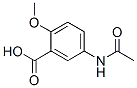 Benzoic acid, 5-(acetylamino)-2-methoxy- (9CI) Structural