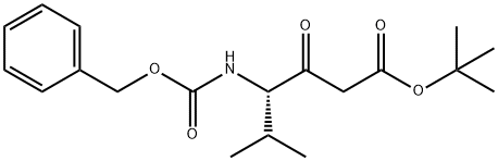 tert-Butyl (S)-4-(Cbz-amino)-5-methyl-3-oxohexanoate Structural