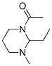 Pyrimidine, 1-acetyl-2-ethylhexahydro-3-methyl- (9CI) Structural