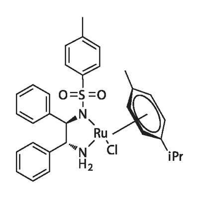 ((R,R)-2-AMINO-1,2-DIPHENYLETHYL)[(4-TOLYL)SULFONYL]AMIDO](P-CYMENE)RUTHENIUM(II)CHLORIDE Structural