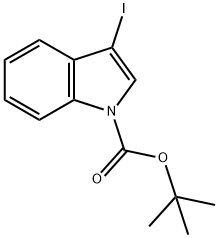 1-(TERT-BUTOXYCARBONYL)-3-IODO-1H-INDOLE Structural