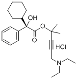 Benzeneacetic acid, alpha-cyclohexyl-alpha-hydroxy-, 4-(diethylamino)- 1,1-dimethyl-2-butynyl ester, hydrochloride, (S)-