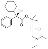 Benzeneacetic acid, alpha-cyclohexyl-alpha-hydroxy-, 4-(diethylamino)- 1,1-dimethyl-2-butynyl ester, hydrochloride, (R)-