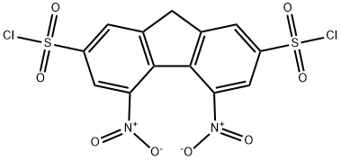 4,5-Dinitro-9H-fluorene-2,7-disulfonyl dichloride,4,5-DINITRO-9H-FLUORENE-2,7-DISULFONYL DICHLORIDE,97%