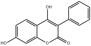 4,7-DIHYDROXY-3-PHENYLCOUMARIN Structural