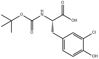 BOC-3-CHLORO-L-TYROSINE Structural