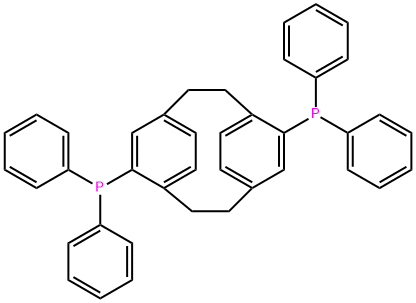 (R)-(-)-4,12-BIS(DIPHENYLPHOSPHINO)-[2.2]-PARACYCLOPHANE Structural