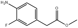 Benzeneacetic acid, 4-aMino-3-fluoro-, Methyl ester Structural