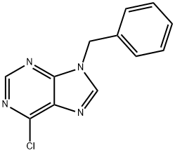 9-BENZYL-6-CHLORO-9H-PURINE Structural