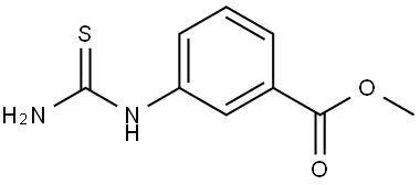 Benzoic acid, 3-[(aminothioxomethyl)amino]-, methyl ester (9CI) Structural