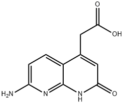 2-(7-AMINO-2-HYDROXY[1,8]NAPHTHYRIDIN-4-YL)-ACETIC ACID Structural