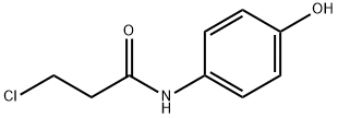 3-CHLORO-N-(4-HYDROXYPHENYL)PROPIONAMIDE Structural