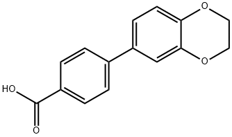 4-(2,3-Dihydrobenzo[1,4]dioxin-6-yl)benzoic acid Structural