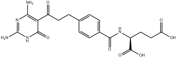 N-[4-[3-(2,6-DiaMino-1,4-dihydro-4-oxo-5-pyriMidinyl)-3-oxopropyl]benzoyl]-L-glutaMic Acid Structural