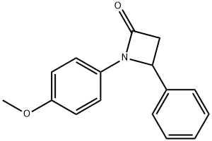 1-(4-Methoxyphenyl)-4-phenylazetidin-2-one Structural