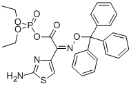 4-THIAZOLEACETIC ACID, 2-AMINO-ALPHA-[(TRIPHENYLMETHOXY)IMINO]-, ANHYDRIDE WITH DIETHYL HYDROGEN PHOSPHATE, (Z)- Structural