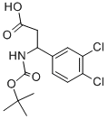 3-TERT-BUTOXYCARBONYLAMINO-3-(3,4-DICHLORO-PHENYL)-PROPIONIC ACID Structural