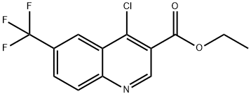 ETHYL 4-CHLORO-6-(TRIFLUOROMETHYL)-3-QUINOLINECARBOXYLATE Structural