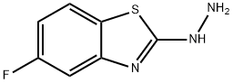 2(3H)-Benzothiazolone,5-fluoro-,hydrazone(9CI) Structural