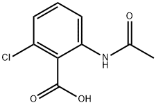 2-ACETAMIDO-6-CHLOROBENZOIC ACID Structural