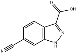 6-CYANO-1H-INDAZOLE-3-CARBOXYLIC ACID Structural