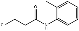 3-chloro-N-(2-methylphenyl)propanamide Structural