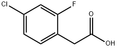 4-CHLORO-2-FLUOROPHENYLACETIC ACID Structural