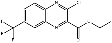 ETHYL 3-CHLORO-7-(TRIFLUOROMETHYL)QUINOXALINE-2-CARBOXYLATE Structural